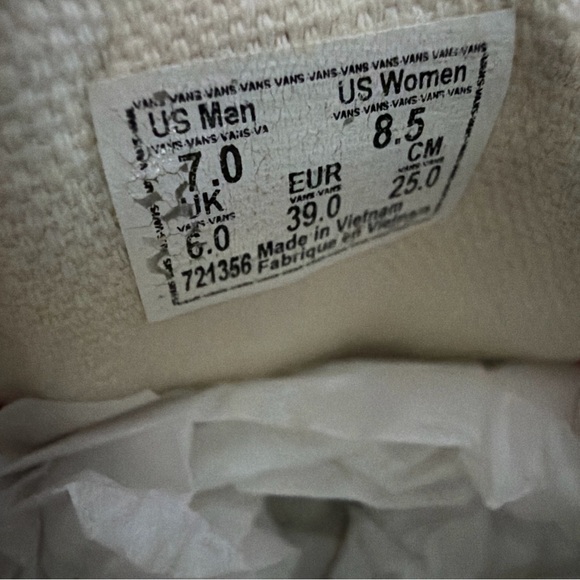 Vans Red and White Sneakers - Picture 10 of 10